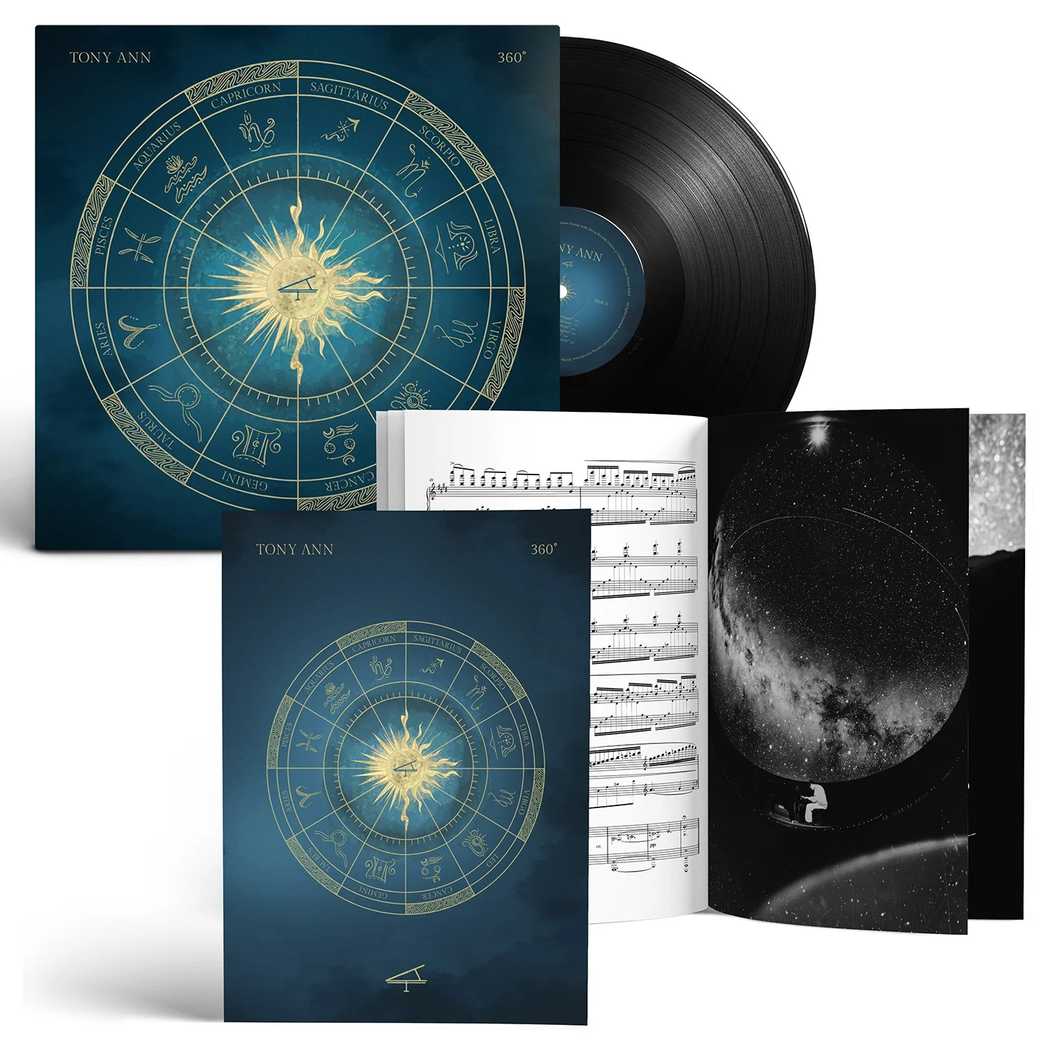 360° Vinyl + signierte Klaviernoten